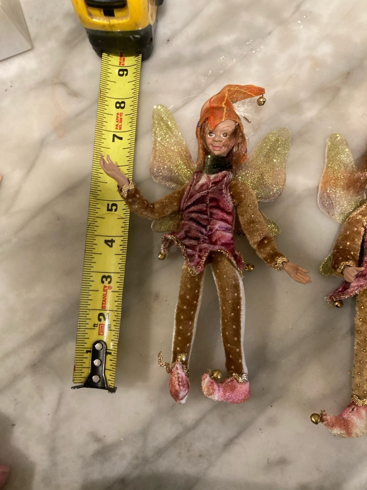 Fully Posable Fairy Elf Ornamnets Holiday Decorations set of 4 gallery