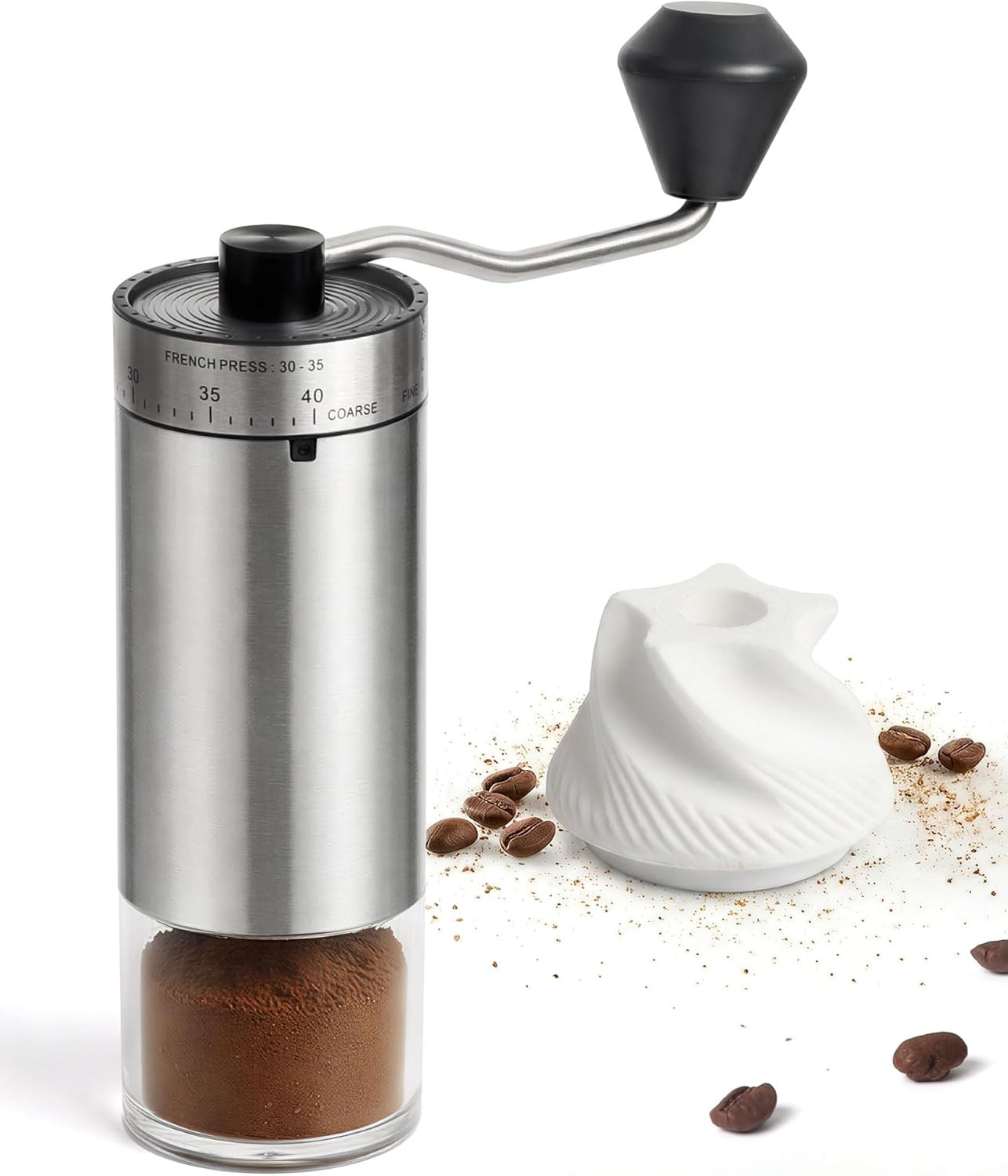 Manual Coffee Grinder with 40 Adjustable Grind Settings with Ceramic Conical Bur gallery