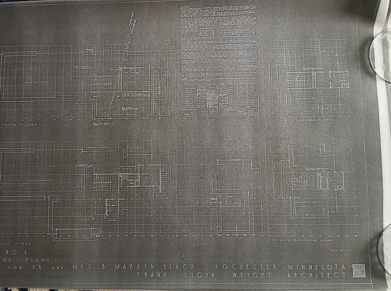 FRANK LLOYD WRIGHT : PROJECT FOR B. MARDEN BLACK , 1947 , ROCHESTER MINN. gallery