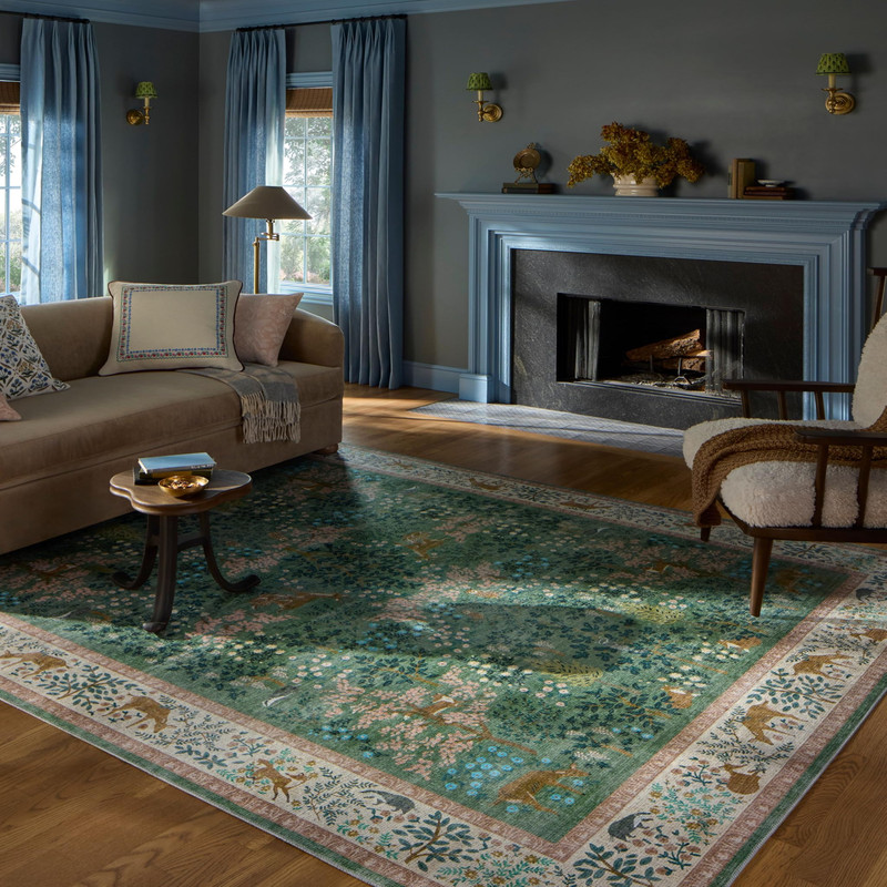 Loloi Rifle Paper Co. Canopy Collection Cnp-02 Sage/Blush 2-3 X 5 Accent Rug gallery