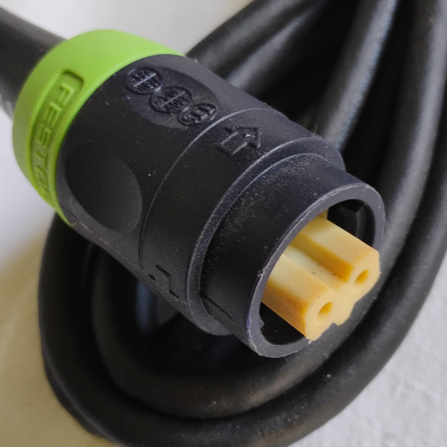 Festool 13' (4 m) Replacement Plug-It Cord. 120V 11-15A. 18 awg. Blk/Grn. NOS gallery