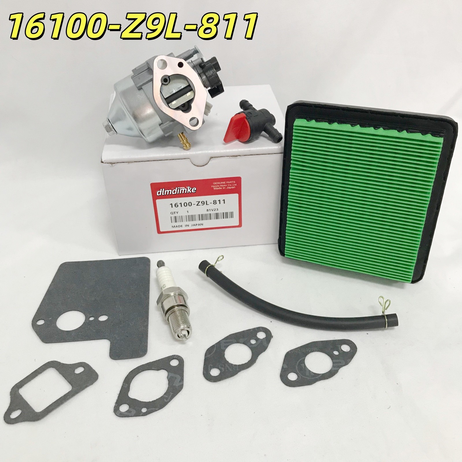 Carburetor Air Filter And Gaskets Kit Fit Honda GCV170LA GCV200LA 16100-Z9L-811 gallery