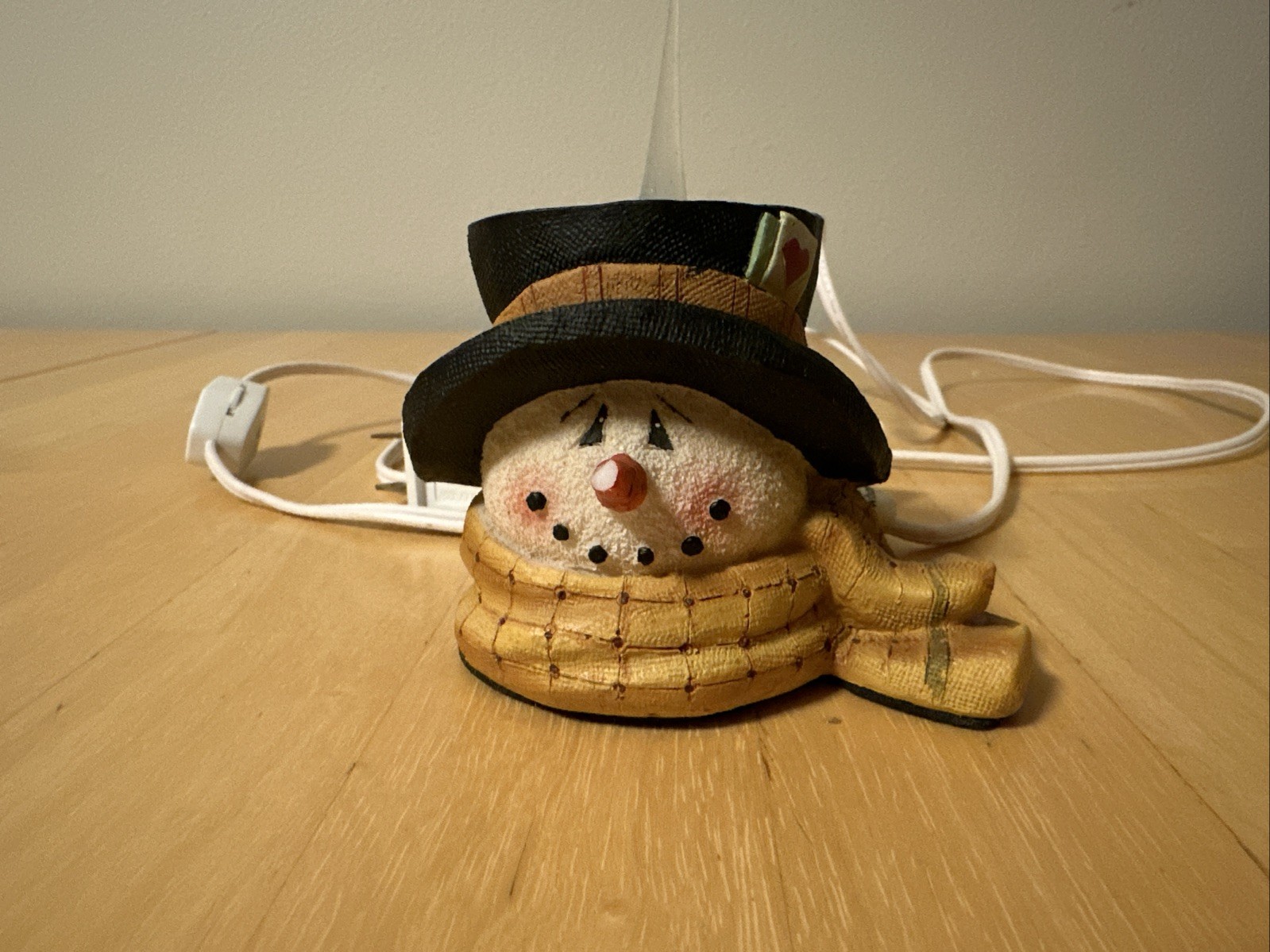Crazy Mountain Snowman Electric Night Light Christmas Lamp Flame Look Tip gallery