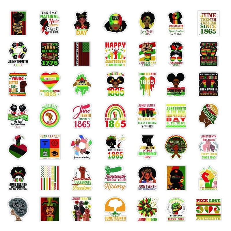 20 Random Juneteenth Stickers BLM Car Decals Laptop Hydro Yeti Free Shipping! gallery