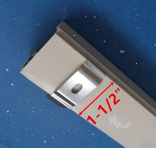 4 PCS L Bracket 3 Inch Length White Color Vertical Blinds Headrail Width gallery