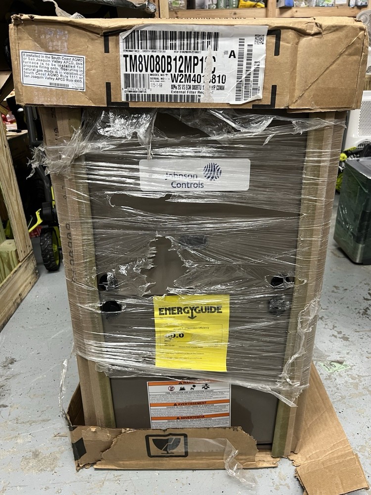 *READ Johnson Controls TM8V080B12MP12C 3 Ton 80000BTU 80% Ecm 2Stage Gas Furnace