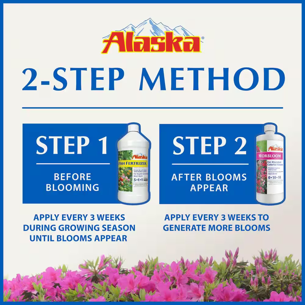 Alaska Morbloom 32 oz. (1 qt.) Liquid Flowering Plant Food Fertilizer Concentrat gallery