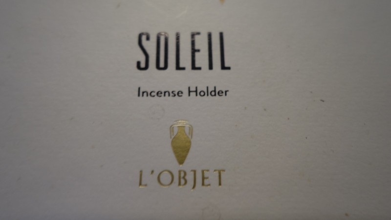 L'Objet Soleil Incense Holder e/box Made in Portugal porcelain/gold EX condition gallery
