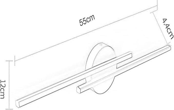 Wall Lamp Lighting Fixtures Long Strip Wall Light Lines Metal Acrylic LED GOLD gallery