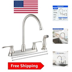 Versatile Modern Kitchen Faucet with Side Sprayer, Ideal for Heavy Cleaning