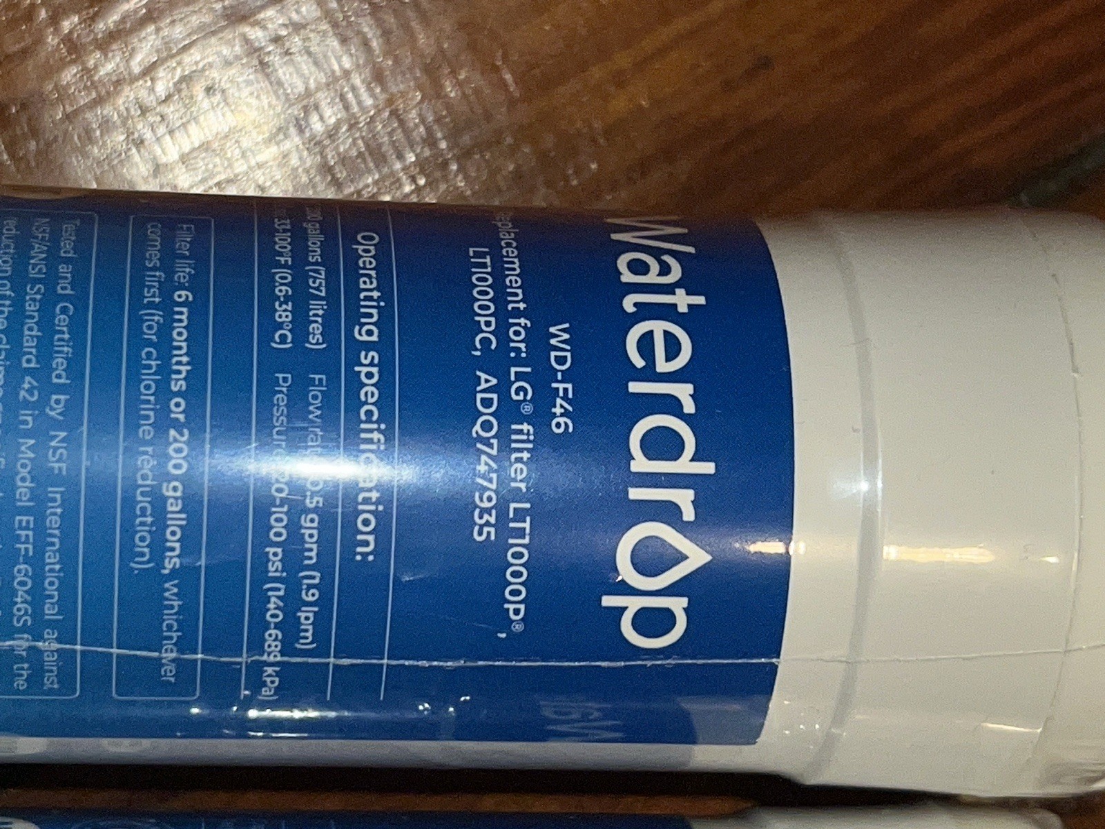 Waterdrop WD-F46 Replacement for Samsung Refrigerator Water Filter Free Shipping gallery