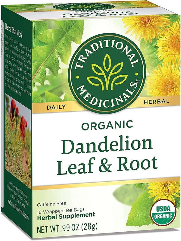 Herbal Dandelion Leaf & Root Tea - 32 Bags, Allergen-Free for Digestive Wellness gallery
