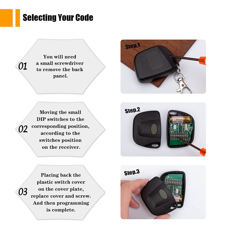 Universal Remote Control for Multi-Code/Linear/Digi Code Garage Doors 12V 23A gallery