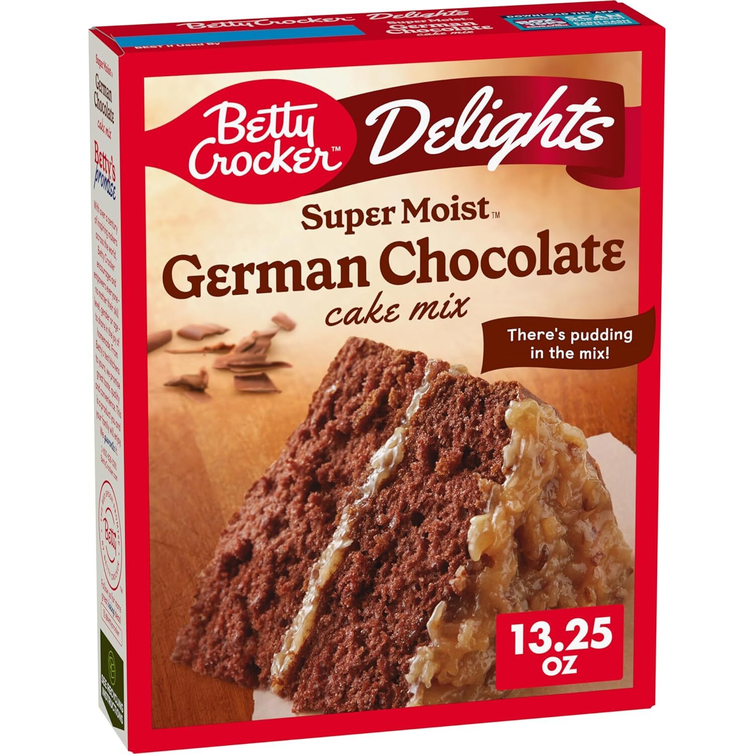 Delights Super Moist German Chocolate Cake Mix, 13.25 Oz. (Pack Of gallery