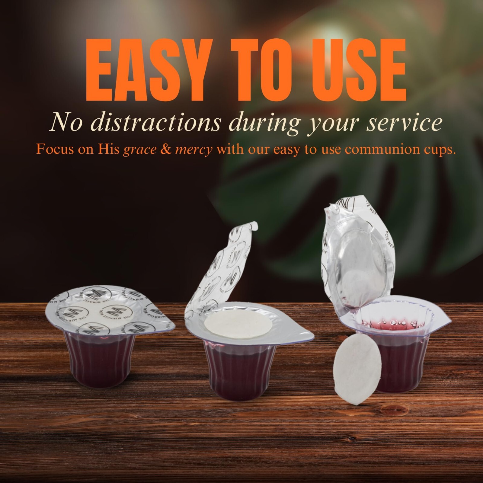 DISCOVERY PRODUCTS Pre-Filled Communion Cups with Wafer & Juice - Pack of 500 gallery