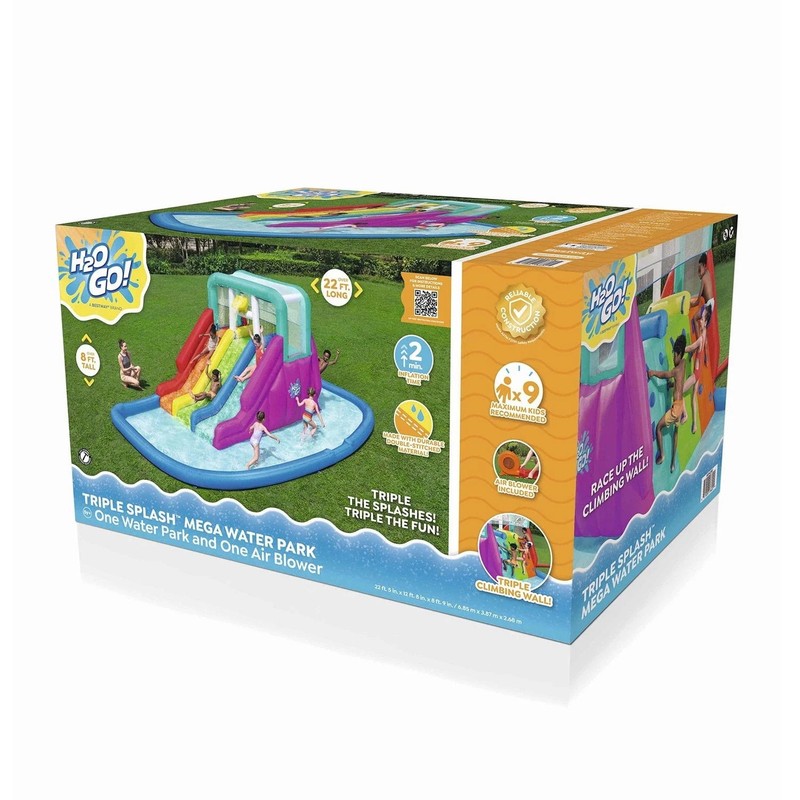 H2OGO! Triple Splash 8'9" Inflatable Water Park gallery