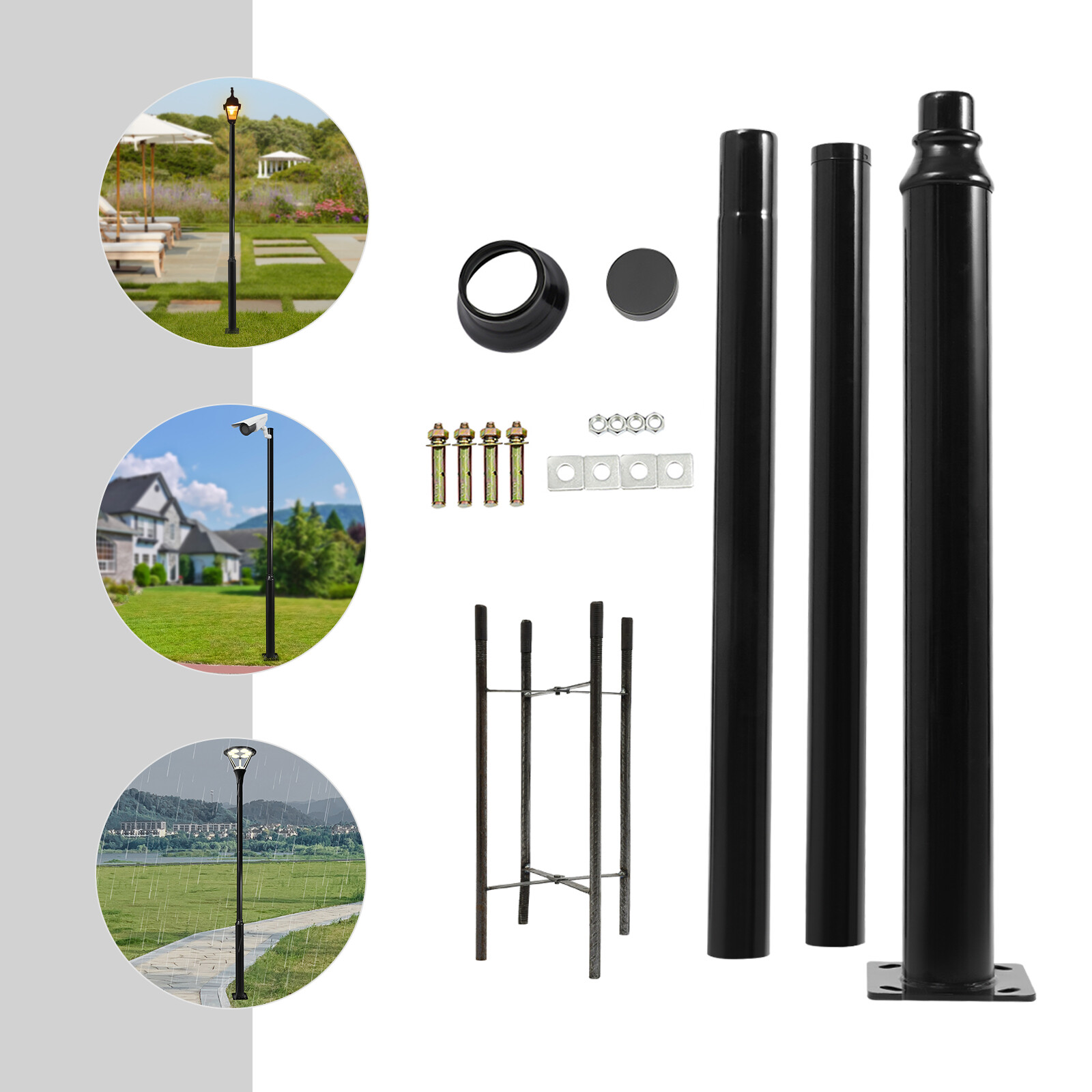 Street Light Pole, Street Lamp Post, Split Street Lamp Post For Outdoor Street gallery