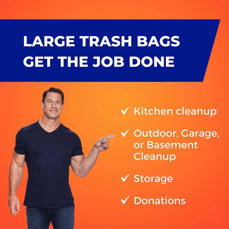 Hefty Ultra Strong Drawstring Trash Bags, Unscented (33 gal., 90 count.) gallery