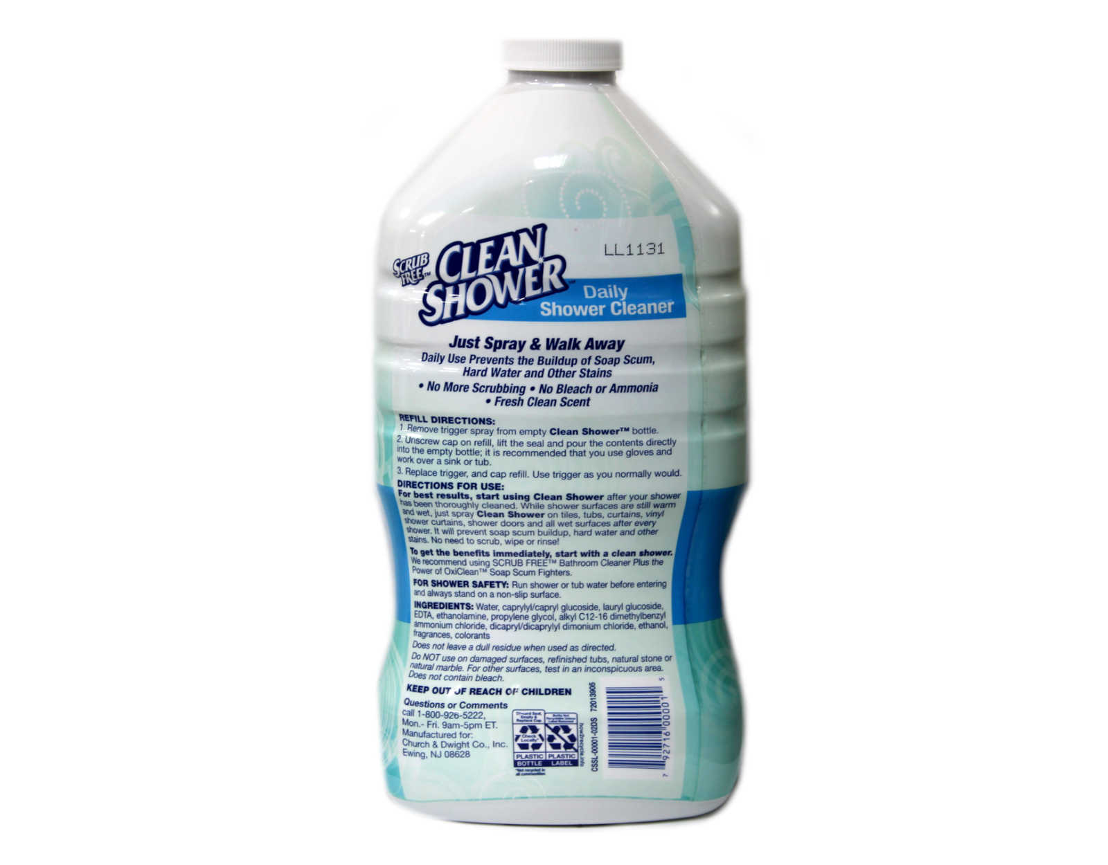 Clean Shower Daily Shower Cleaner Refill, 60 fl oz gallery