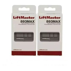 2 Pack 893MAX LiftMaster 3 Button Remote Control Garage Door Opener