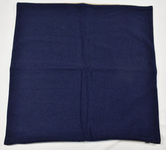 Williams Sonoma SAMPLE Reversible Double Solid Cashmere Pillow Cover Navy Sand