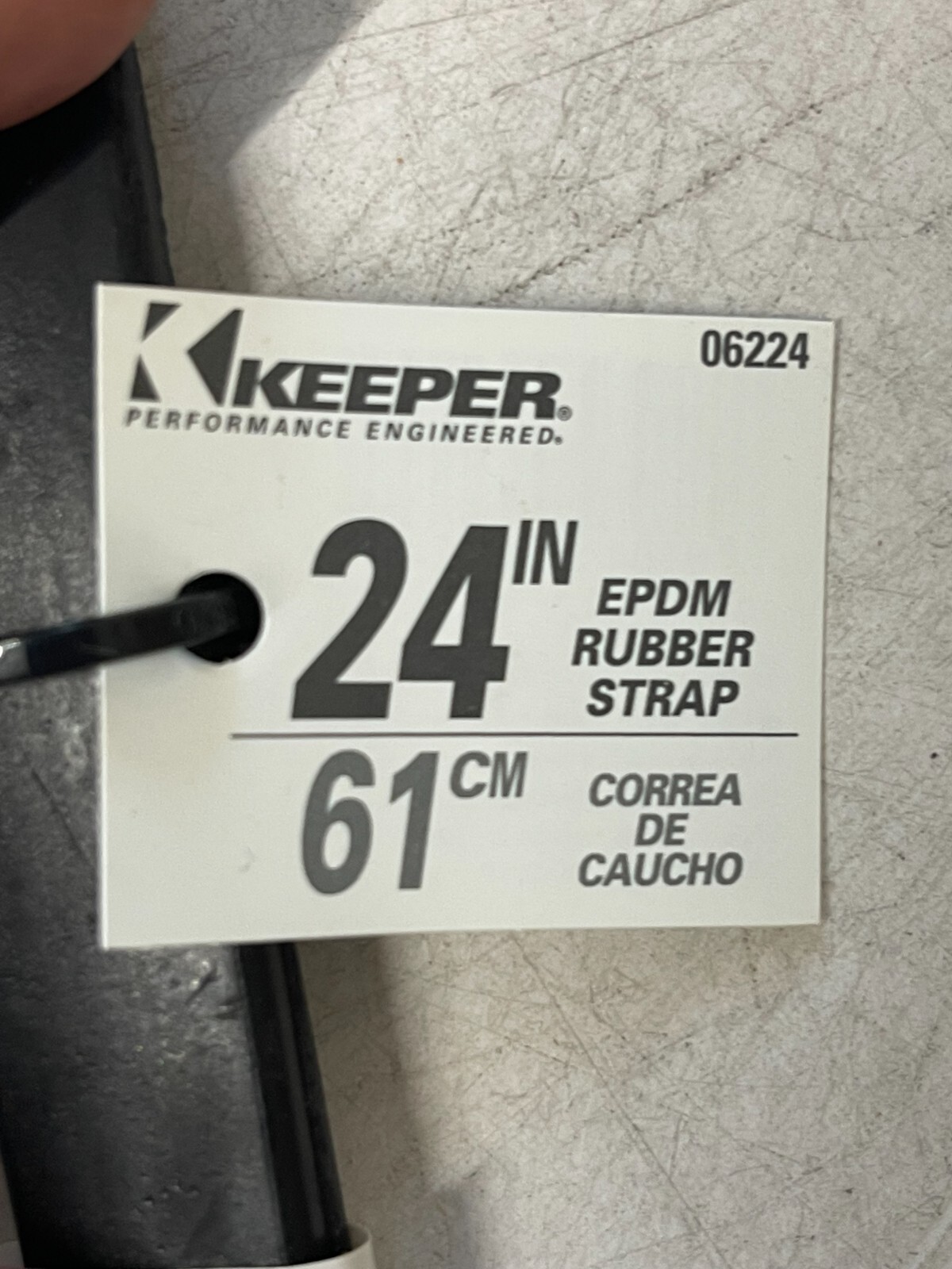 CASE OF 10 Hampton Non-Brittle Rubber Strap, 24" x 3/4" Compounded EPDM Bungees gallery