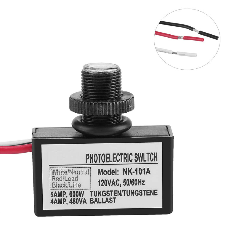 2 Pack Light Control Sensor Button Switch,2 Pack Photoelectric Switch,120V AC Ou gallery