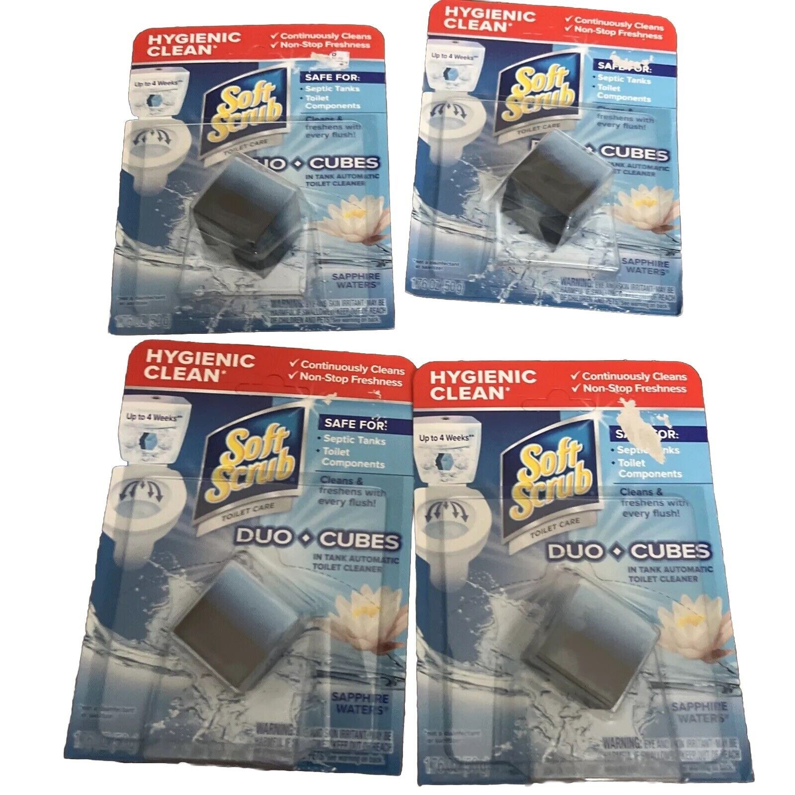 (4) SOFT SCRUB Sapphire Waters (Duo*Cubes) Lasts Up To 4 Weeks New & Sealed gallery