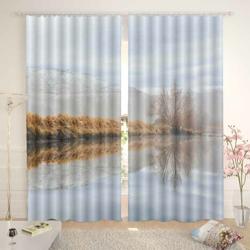 Basic Progress Weakened 3D Curtain Blockout Photo Printing Curtains Drape Fabric gallery
