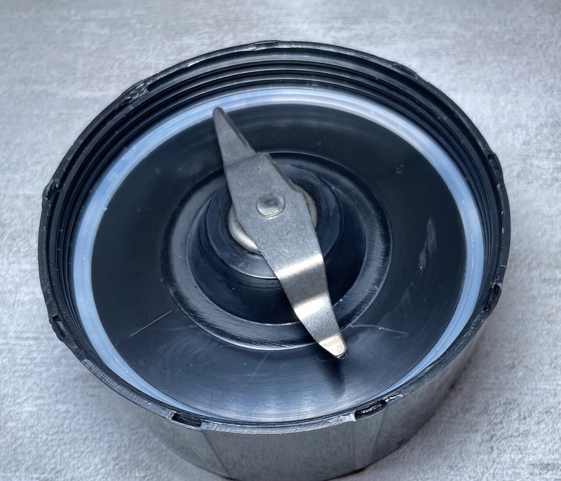 Mini Blender Chopper Cup w/ Blade Base Clear Purple Tint Replacement Part gallery