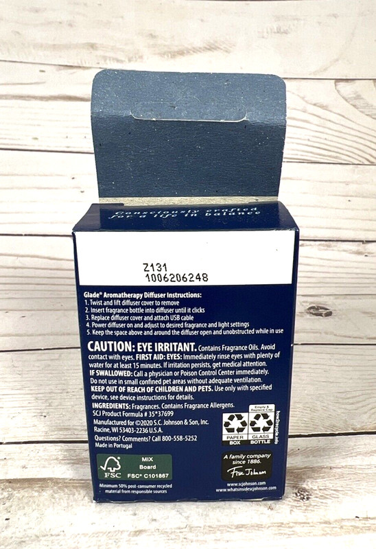 Glade Aromatherapy Cool Mist Diffuser Refill CHOOSE CALM Lavender Sandalwood 4x gallery