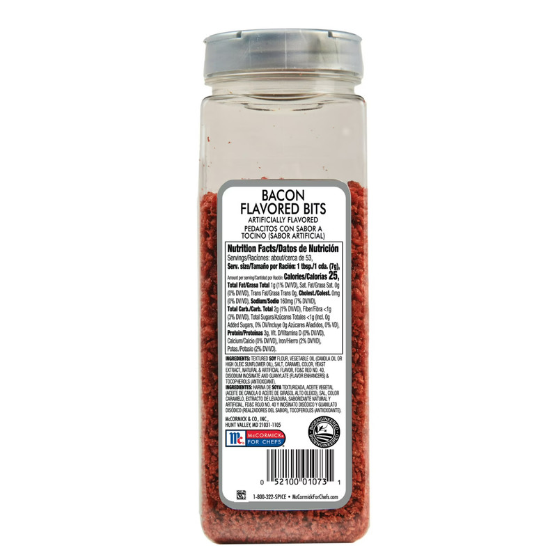 McCormick Culinary Non-GMO Kosher Bacon Flavored Bits, 13.0 oz Bottle..... gallery