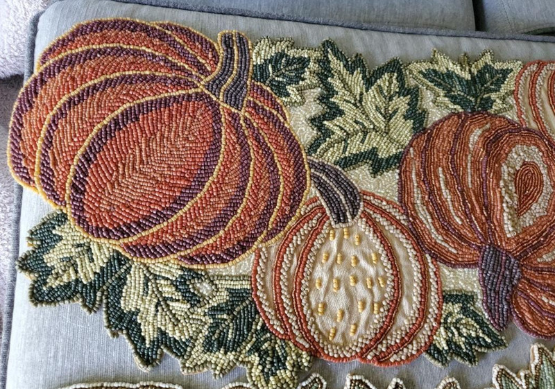 Pumpkin Beaded Table Runners SELECT ONE gallery