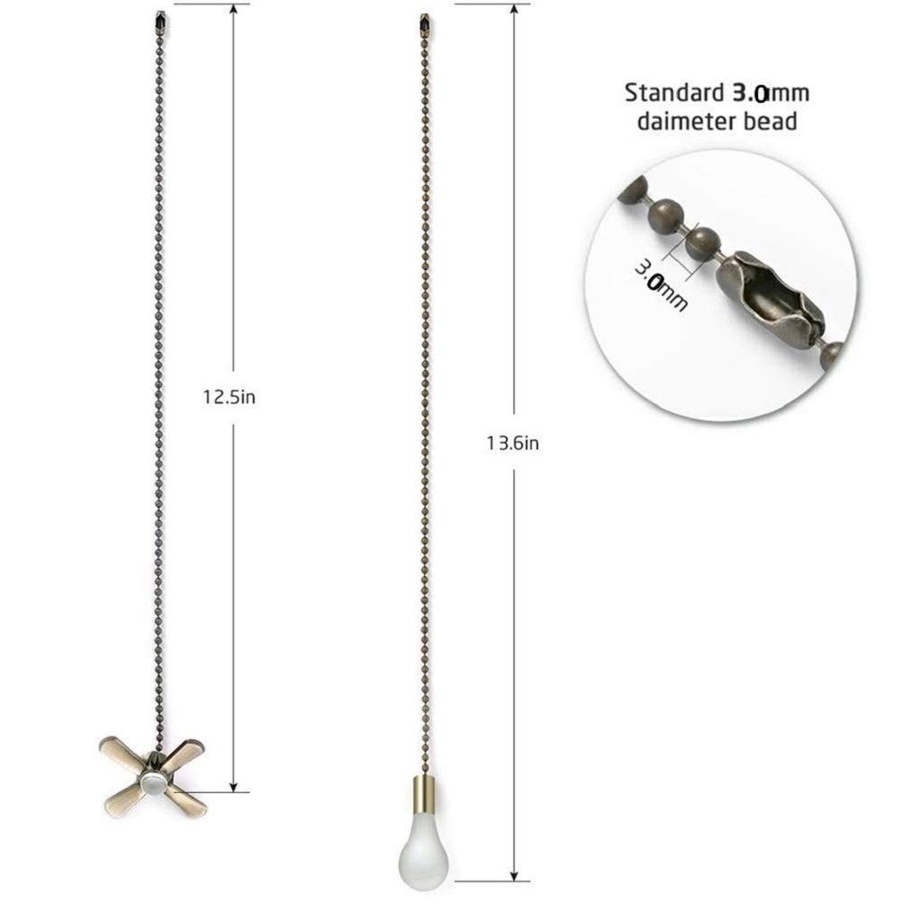 Ceiling Fan Pull Chain Fan Pulls 4PCS Light Fan Pattern Pull Chain Extension ... gallery