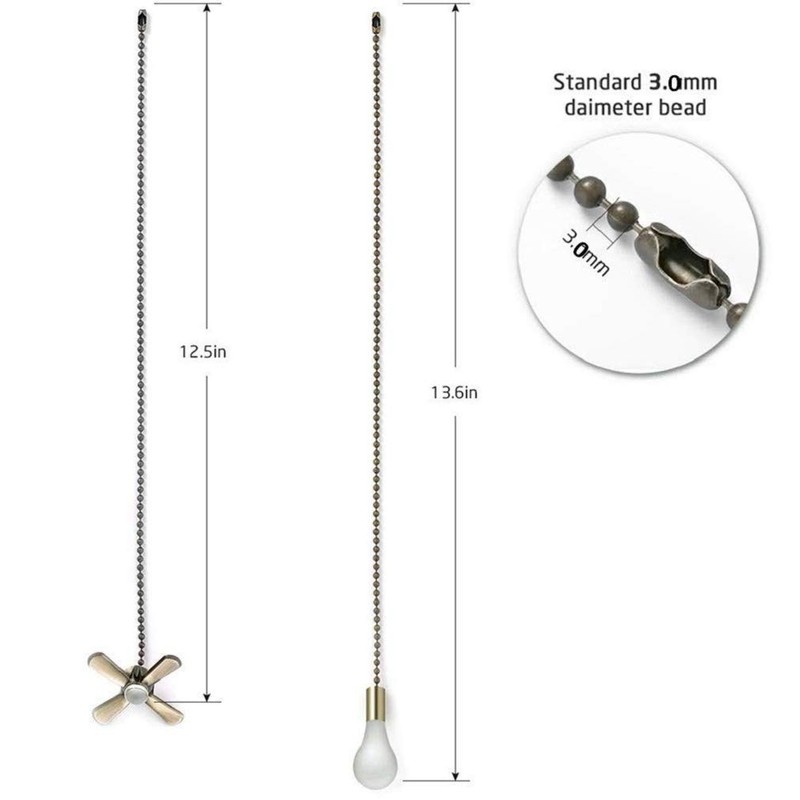 Ceiling Fan Pull Chain Fan Pulls 4PCS Light Fan Pattern Pull Chain Extension ... gallery