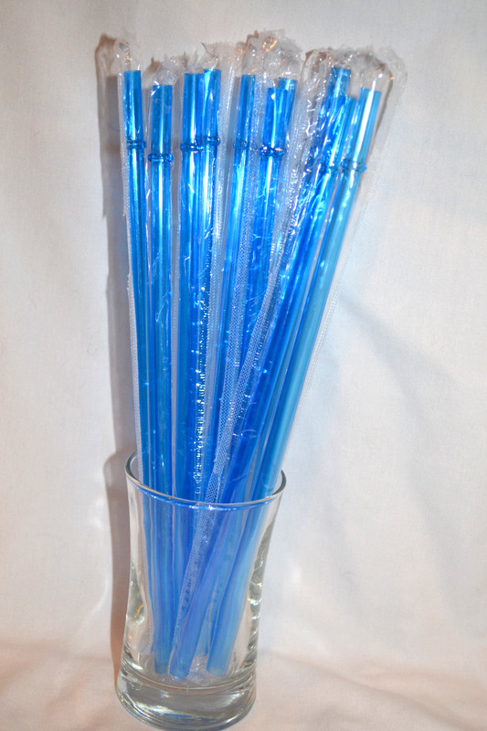 Reusable Straws Clear Solid Colors Plastic Acrylic 9” Rings BPA Free Sealed #2 gallery