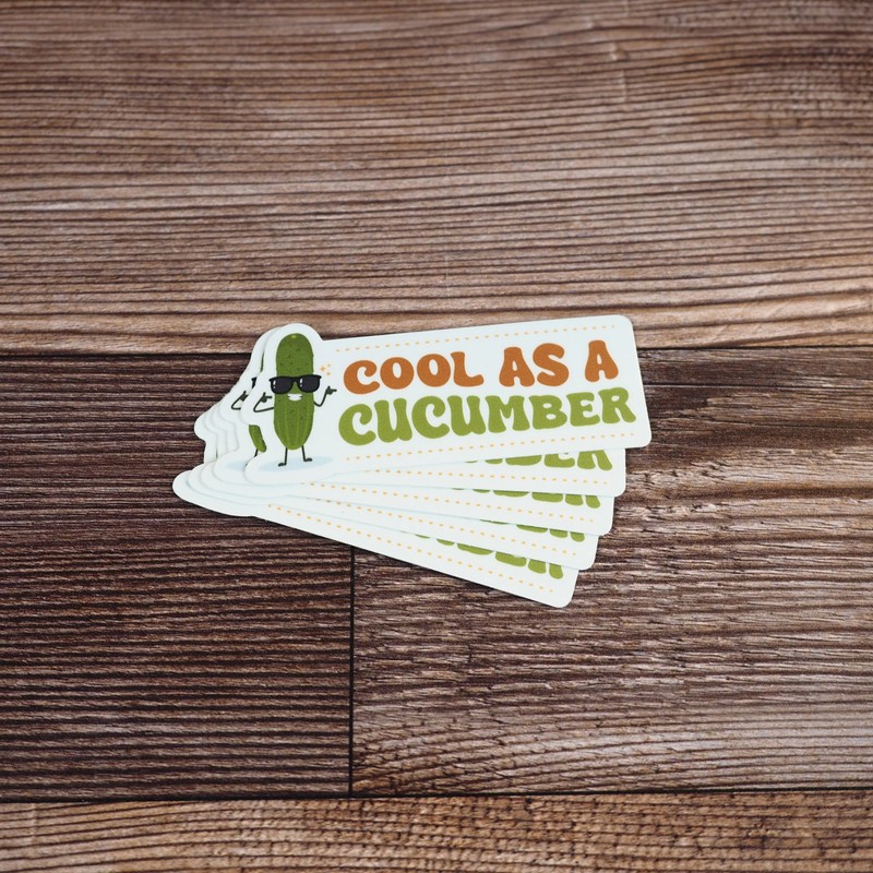 Cool as a Cucumber Sticker gallery