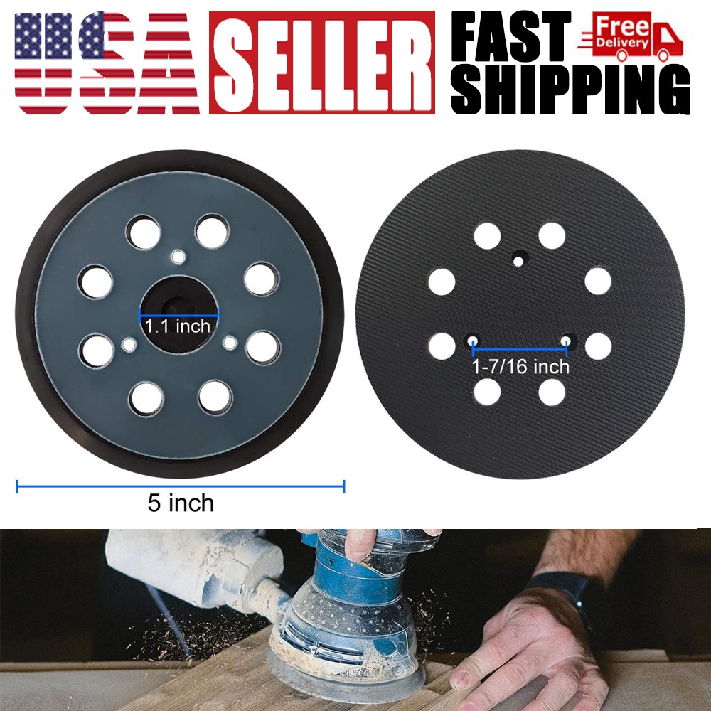 For Dewalt, Makita, Porter Cable 5 inch Orbital Sander Replacement Pad Hook Loop gallery
