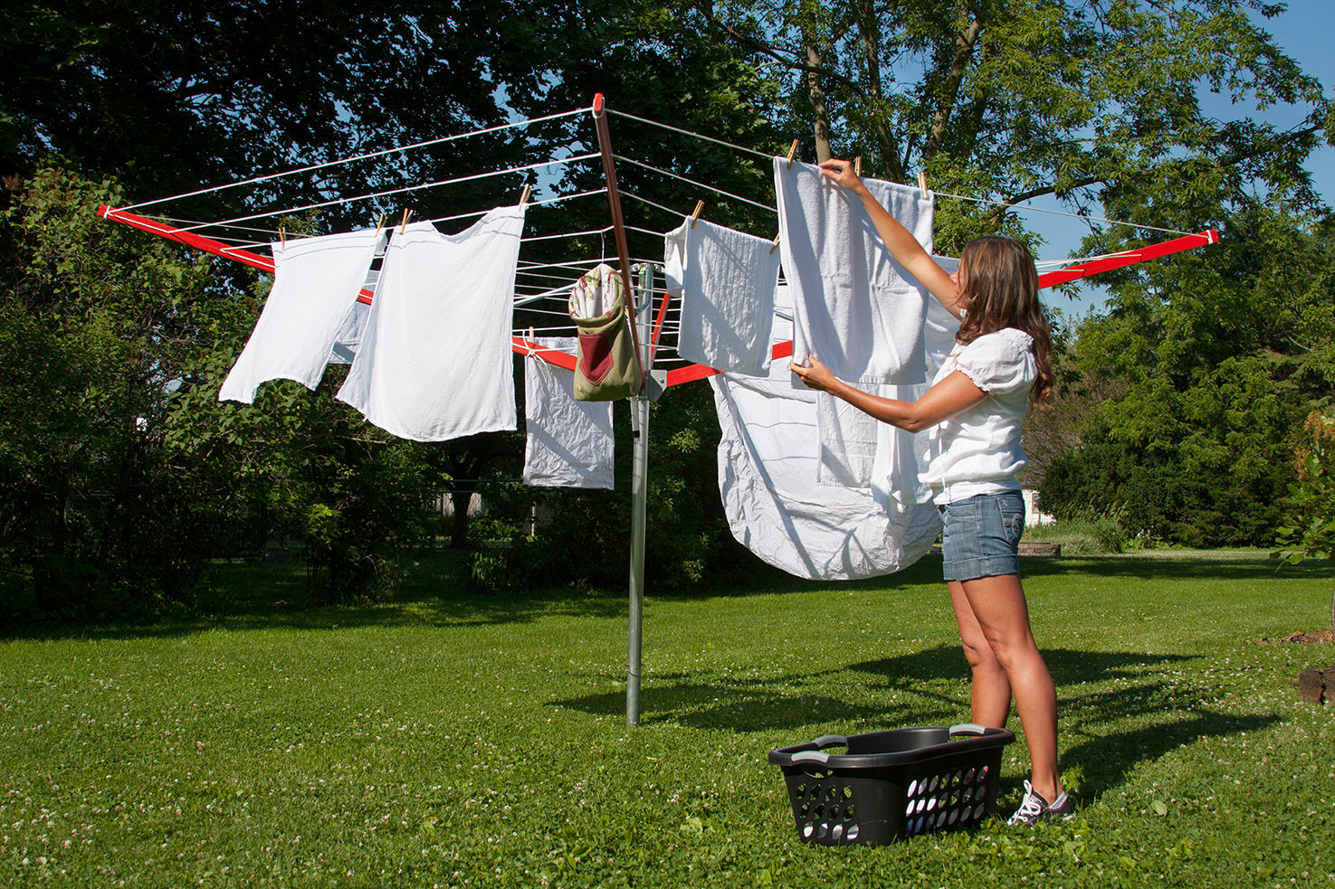 NATURAL LAUNDRY SUNSHINE CLOTHESLINE CLOTHES DRYER UMBRELLA STYLE DRYER DL14 gallery