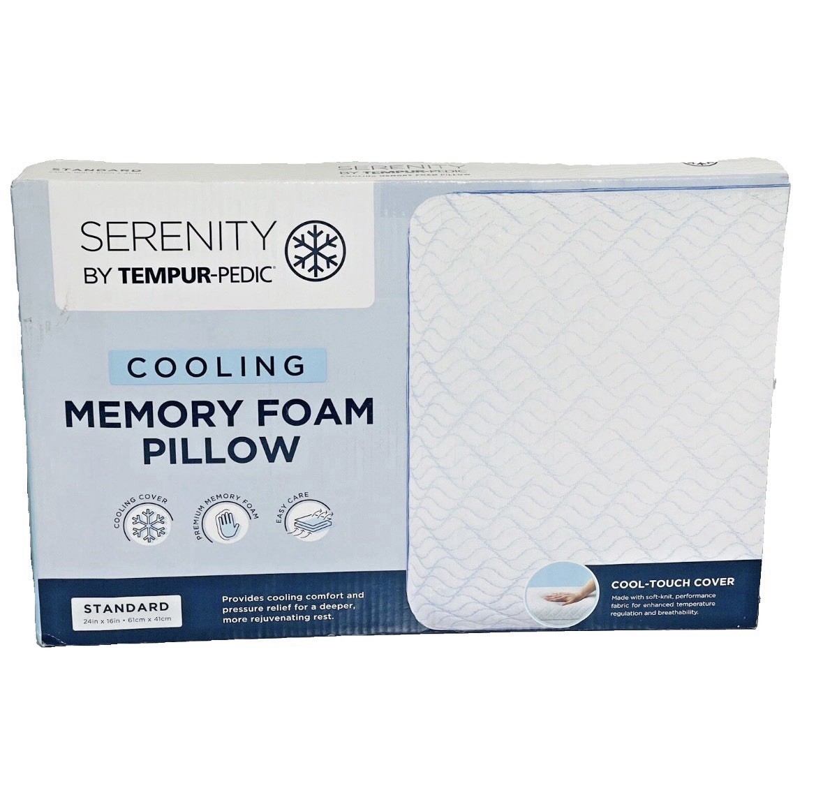 Serenity by Tempur-Pedic Cooling Memory Foam Pillow - Standard gallery