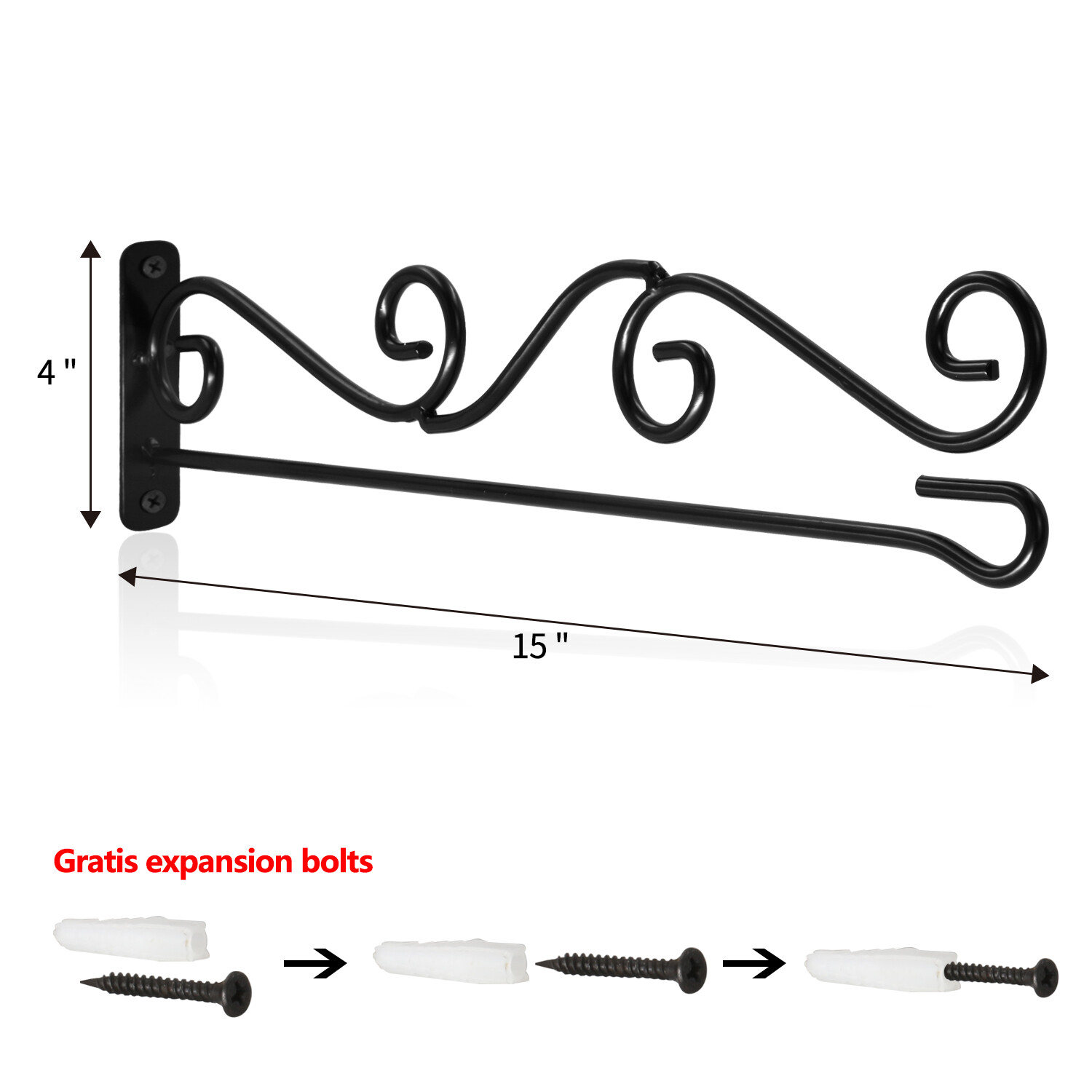 Anley Garden Flags Wall Scroll Hanger - Iron Horizontal Garden Flag Pole Holder gallery