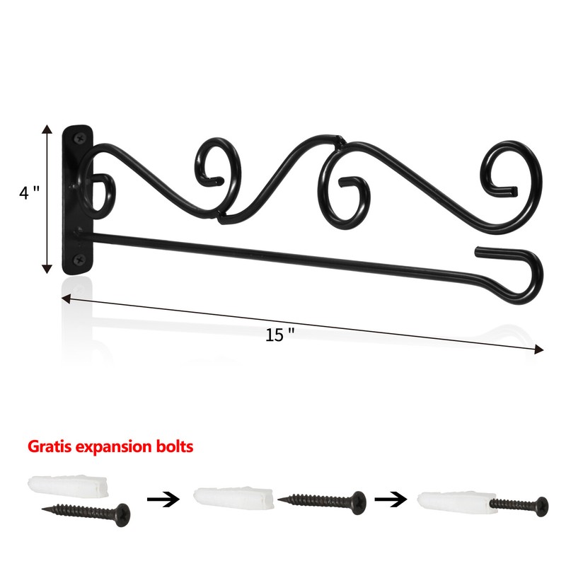 Anley Garden Flags Wall Scroll Hanger - Iron Horizontal Garden Flag Pole Holder gallery