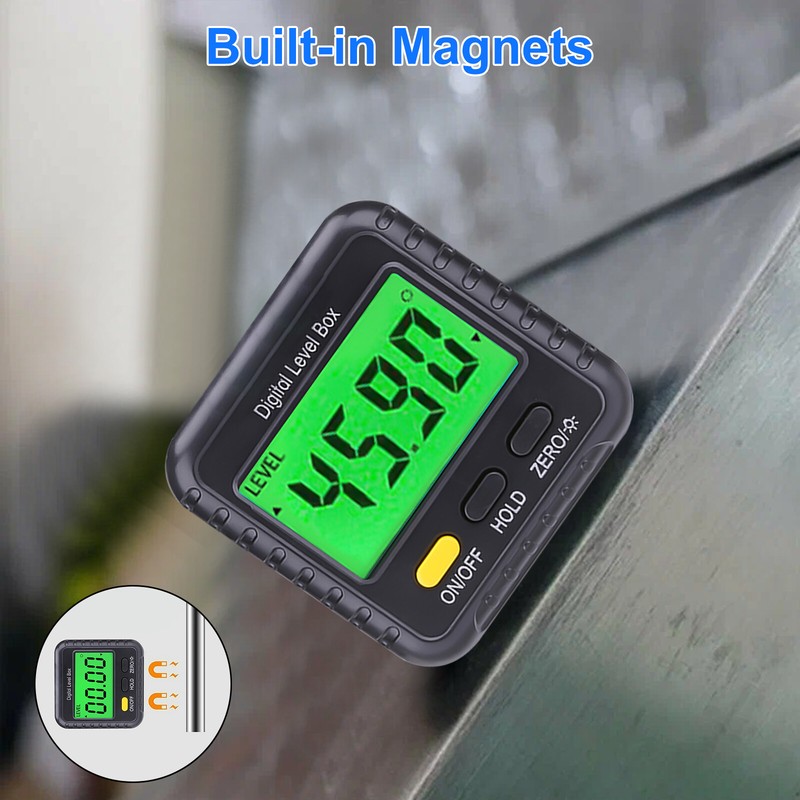 4*90 Magnetic Digital Inclinometer Level Box Gauge Angle Meter Finder Protractor gallery