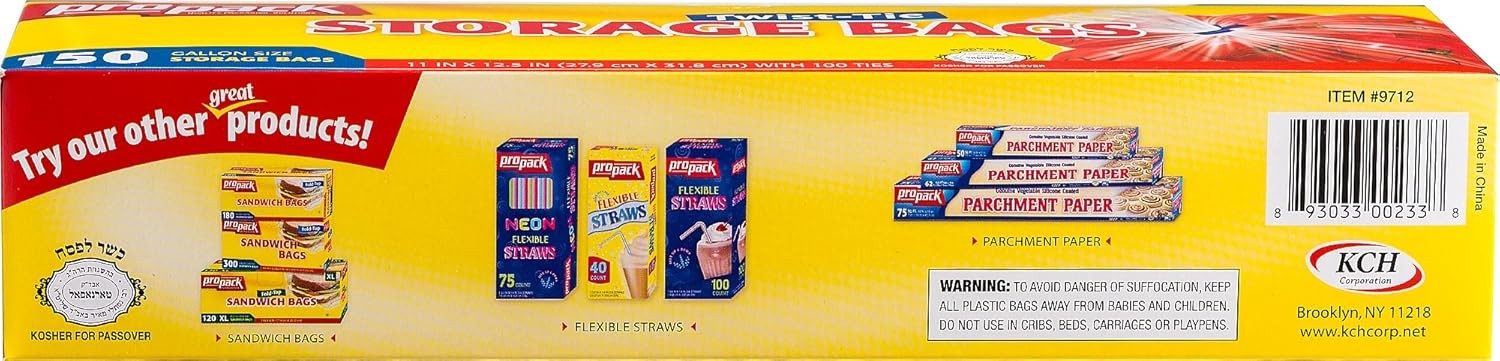 Disposable Plastic Storage Bags with Original 150 Count (Pack of 2), 2 Pack gallery