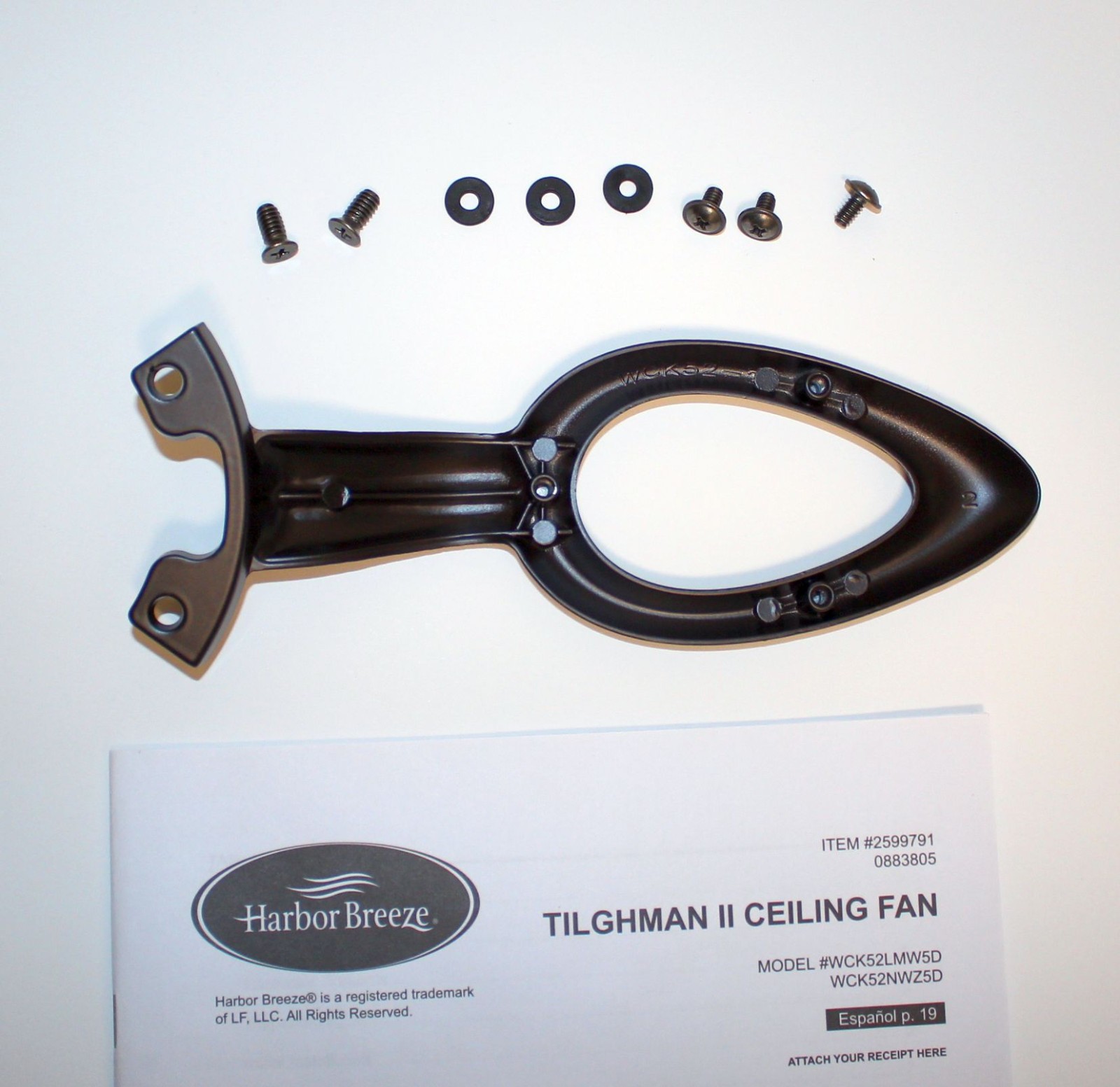 Harbor Breeze TILGHMAN II Ceiling Fan Parts: Blade ARM (Bracket) - BRONZE - New gallery