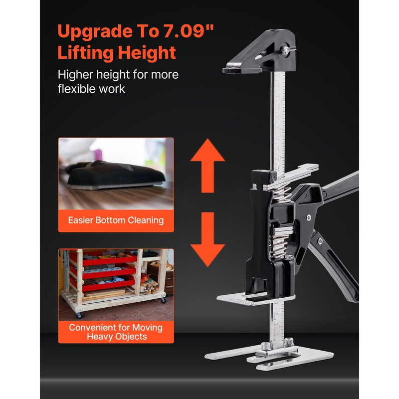 Labor Saving Arm Jack 2 PCS 330lbs Bearing Capacity Lifting up to 7.1" Black gallery