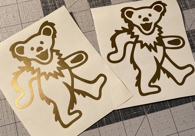 Vinyl Decal for Window - Grateful Dead, Dancing Bear gallery