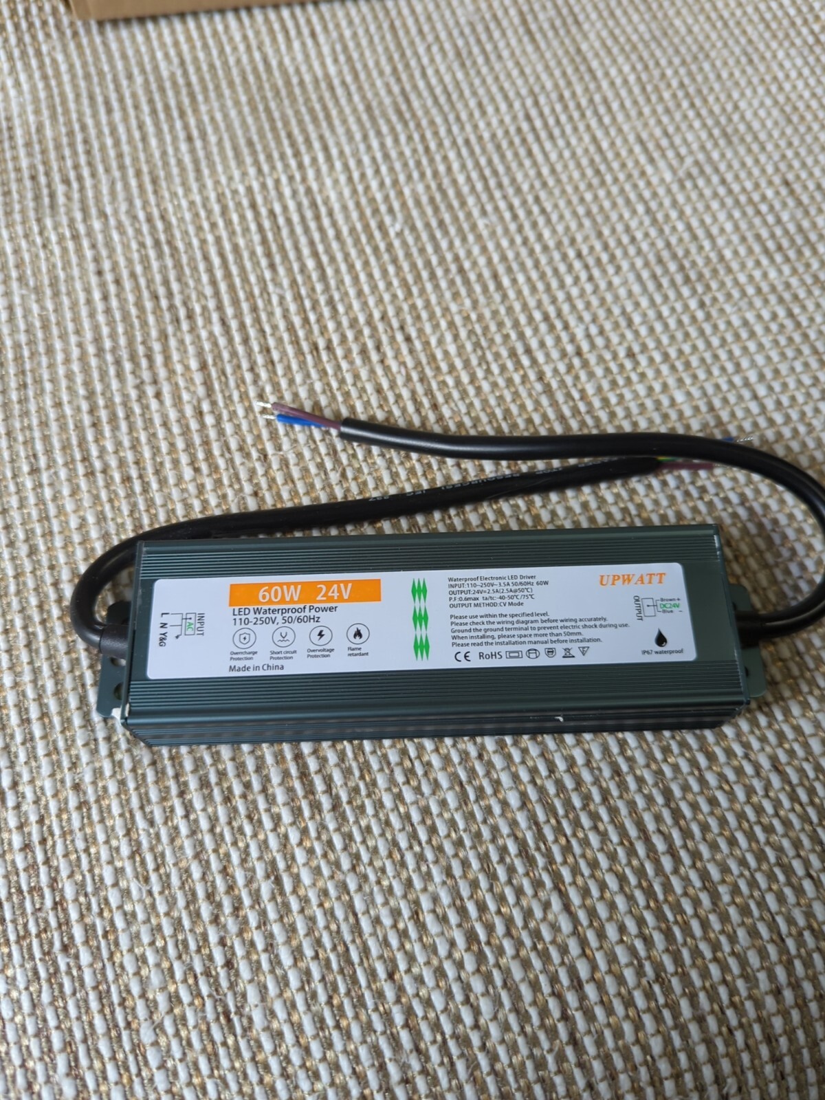 LED Driver 60 Watts Waterproof IP67 Power Supply Transformer Adapter 110V-250... gallery