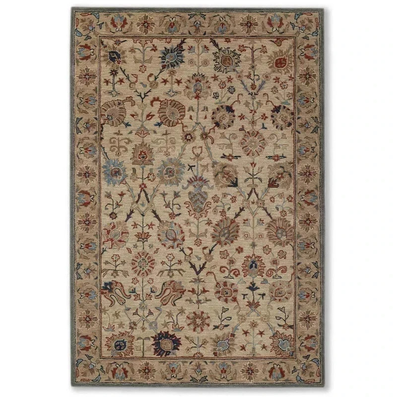 Hand Tufted Woll Area Handmade Woollen Color Multicolor Rug Carpet gallery