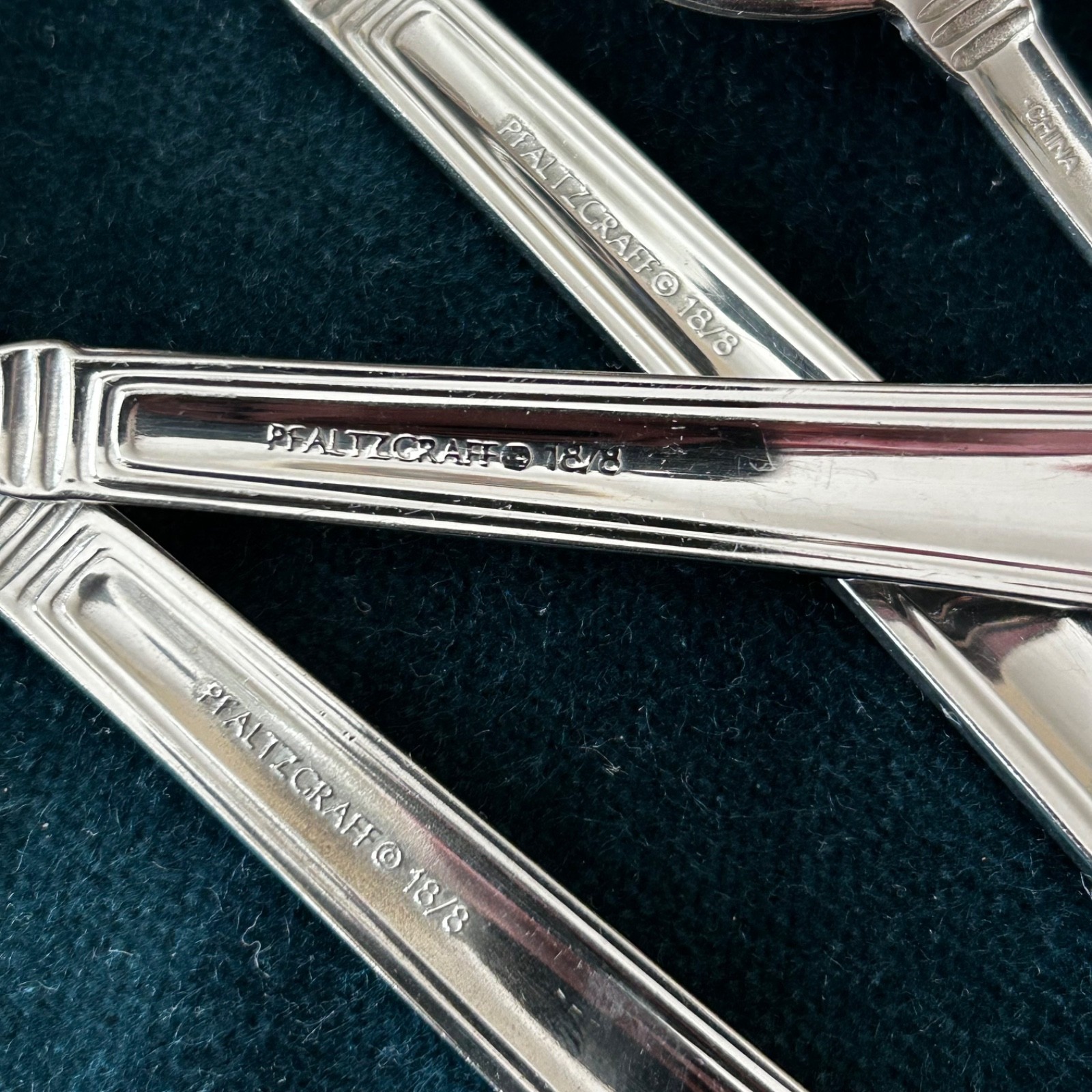 Pfaltzgraff Providence 18/8 Stainless Steel (3) Place Soup Spoon + (3) Teaspoon gallery